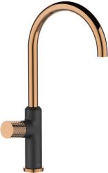 INVENA Moonlight baterie bucătărie pe picior negru-aur/aur vechi BZ77014 (BZ77014)