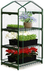Plonos Melegágy, Plonos 4921, 69 x 49 x 125 cm, átlátszó, PVC 110 g/m2 borítás, acél váz, UV-álló, vízálló, cipzáras ajtó (TE4921)