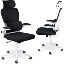 Sofotel Irodai szék, Sofotel Formax, fekete, 121-131 cm, mikrohálós háttámla, állítható, hintamechanika, gázliftes magasságállítás, gumírozott kerekek, 120 kg teherbírás (TE240700)