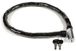 Strend Pro Kerékpárzár, Strend Pro LH0503 Strong, fekete, hosszúság: 80 cm, láncos, kulcsos, időjárásálló, vastagság: 18 mm, 2 db kulccsal (TC252145)