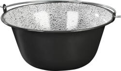 MagicHome Bogrács, MagicHome, 12 l, 39, 8 × 18 cm, fekete-szürke, zománcozott acél, gulyáshoz, nyílt tűzre akasztható, fedő nélkül (TC802606)