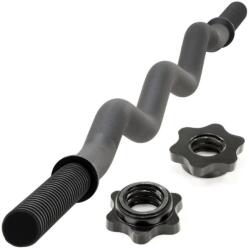 MAXXIVA® Súlyzórúd fekete 130 cm csillagzárral (ZFF38387)
