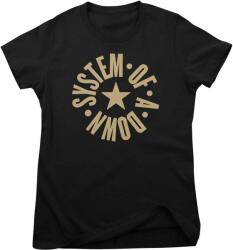 System of a Down Circle Star Logo Black M Дамски Риза (WMX-5-SOAD007-BK-M)