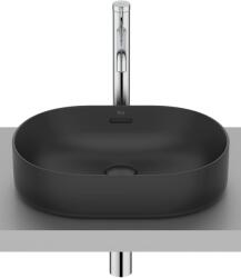 Roca Meridian mosdótál 46x36.5 cm ovális mosdótálak fekete matt A327748080 (A327748080)