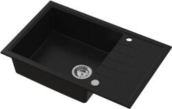 Ruvetti Axel gránit mosogató 78x50 cm fekete 3001AX_BC160XL_W (3001AXBC160XLW)