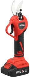 TOYA YT-828380 Akkumulátoros metszőolló 18V 2Ah max 30mm szénkefe nélküli motor (1x akku + töltő) (YT-828380)