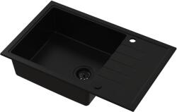 Ruvetti Axel gránit mosogató 78x50 cm fekete 3001AX_FB160XL_W (3001AXFB160XLW)