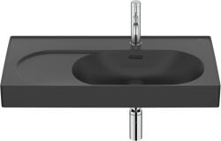 Roca Meridian mosdótál 80x46 cm négyszögletes klasszikus-beépíthető fekete matt A327744080 (A327744080)