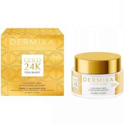 DERMIKA Luxury Gold 24K nappali/éjszakai krém 55+, regenerálás stimulálása, 50 ml