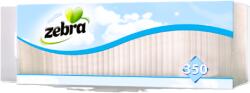 Zebra Зебра салфетки ресторант БЯЛО 350бр 1пласт 33х33 (3800090302162)