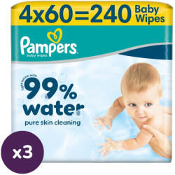 Pampers Aqua nedves törlőkendő 3x4x60 db