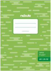 Nebulo Nebulo: Tűzött sima füzet 20-32 A/5 (TF-ECO-A5-SI) - jatekshop