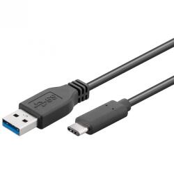  Cablu USB 3.1 tip C la tip A T-T negru 3m, ku31ca3bk (KU31CA3BK)