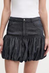 HUGO Blue fustă gogoșar din denim Rabalon-1_B PPY2-SDD0IE_59X (50559133)