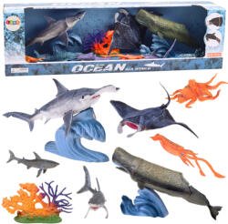 LEAN Toys Tengeri állatok figurák mozgó elemekkel (24726)