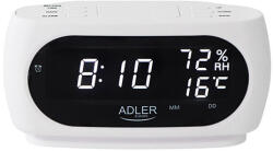 Adler AD 1186 fehér LED-es óra hőmérővel (AD_1186W)