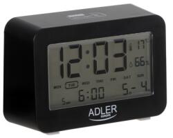 Adler Ébresztőóra fekete műanyagból (AD_1196B)