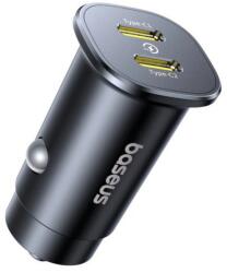 Baseus GoTrip Autós Töltő 2x USB-C 30W Kozmikus Fekete