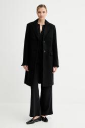 Calvin Klein gyapjú kabát - fekete XS - answear - 66 490 Ft