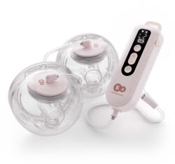KinderKraft Kézi mellszívó Double Hands-free Gentle Flow Pink