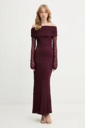 Bardot ruha - burgundia XS - answear - 23 990 Ft