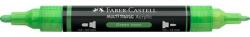 Faber-Castell Akril marker Faber-Castell Multimark 257 kétvégű 1-1, 2/2-3mm neon zöld (185957)