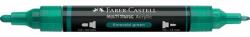 Faber-Castell Akril marker Faber-Castell Multimark 358 kétvégű 1-1, 2/2-3mm smaragd zöld (185958)
