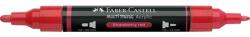 Faber-Castell Akril marker Faber-Castell Multimark 219 kétvégű 1-1, 2/2-3mm eperpiros (185918)