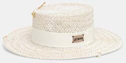 LE SH KA headwear LE SH KA szalmakalap női Double Chain Pearl Canotier - bézs S