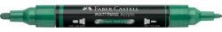 Faber-Castell Akril marker Faber-Castell Multimark 295 kétvégű 1-1, 2/2-3mm metál zöld (FC185995)