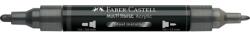 Faber-Castell Akril marker Faber-Castell Multimark 297 kétvégű 1-1, 2/2-3mm metál acélszürke (185997)