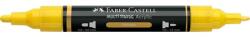 Faber-Castell Akril marker Faber-Castell Multimark 108 kétvégű 1-1, 2/2-3mm sárga (185908)