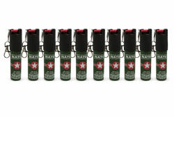 DEPOX Set 10 x Mini Spray Paralizant NATO, DEPOX®, tip breloc, propulsie jet, 20 ml (0459)