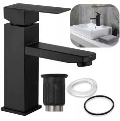  Álló Mosdó Csaptelep Asztali Alacsony Fürdőszoba Csaptelep Fekete 17 cm (CH-263852)