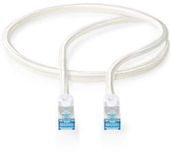Nedis CCTB85321AL05 UTP / FTP Cat6 patch kábel, RJ45 aranyozott érintkezők, LSZH, fonott / PVC, ezüst, hossz 0.5m (CCTB85321AL05)