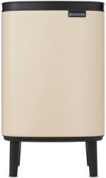 Brabantia Bo Waste Bin Hi felnyitható szemetes lábakon, 7L, acél, világos bézs