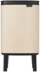 Brabantia Bo Waste Bin Hi felnyitható szemetes lábakon, 4L, acél, világos bézs