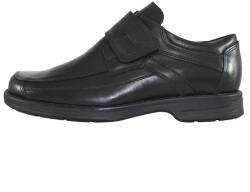 Nicolis Pantofi barbati, negru, casual, piele naturala, cu talpa joasa, Nicolis 24049-Negru (Marime: 44) (24049-Negru-44)