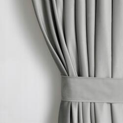 AmeliaHome bársony függöny 140x270 cm ezüst 82014-1366 (Gotowa Zasłona z Upięciem 140x270 kółka)