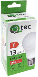 Qtek LED izzó A60 13W E27 Gömb Fényforrás 4200K (1196 lumen)