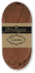 Scheepjes Catona 109 Cocoa Pod - kakaóbarna pamut fonal