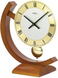AMS Ceas de birou cu pendul AMS 163/9, lemn masiv finisaj cireș, mecanism quartz