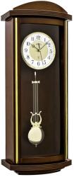 AMS Ceas de perete cu pendul AMS 5015/1, mecanism radio (Funk), melodie Westminster/Bim-Bam, lemn masiv finisaj nuc