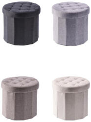 AdTrend Set 4 tabureti catifea multicolora Alma 38 x 36 cm (102120)