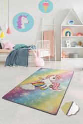Chilai Home Covor de Copii Flying Unicorn, Multicolor (diverse dimensiuni) (876CHL1073) Covor
