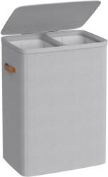 Songmics Cos de rufe SONGMICS cu 2 compartimente, capac si saci detasabili, 170L, gri (EZ-LCB813G01)