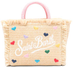 MC2 Saint Barth Geantă mică Vanity Mini Straw With Strap VAMI009-00344L mini hearts col emb (VAMI009-00344L mini hearts col emb)