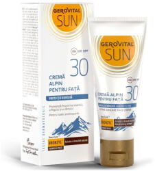 Gerovital Crema alpin pentru fata SPF 30 Sun, 30 ml, Gerovital