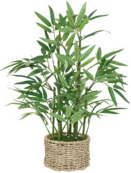 Atmosphera Créateur d'intérieur Planta artificiala bambus cu ghiveci natural, 46 cm, verde (JJ-204209)