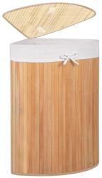 Sersimo Cos de rufe pentru colt din bambus, cu capac si sac detasabil, 60L (HA-0063)